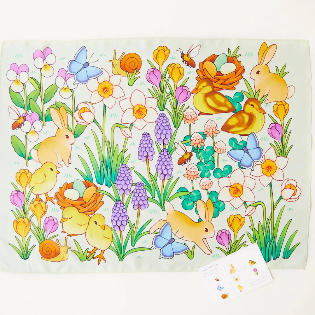 Sarah's Silks Bunny & Egg Seek & Find Playsilk Outlet
