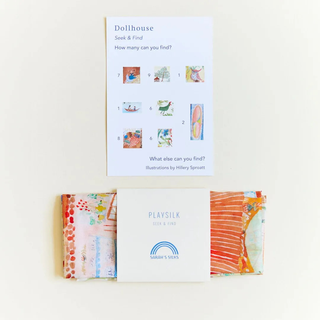 Sarah's Silks Dollhouse Seek & Find Playsilk Outlet