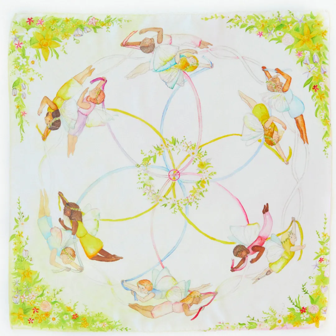 large_may_day_playsilk_set_of__with_may_day_ring_3.webp Sarah's Silks Large May Day Playsilk Set Of 8 With May Day Ring Hot