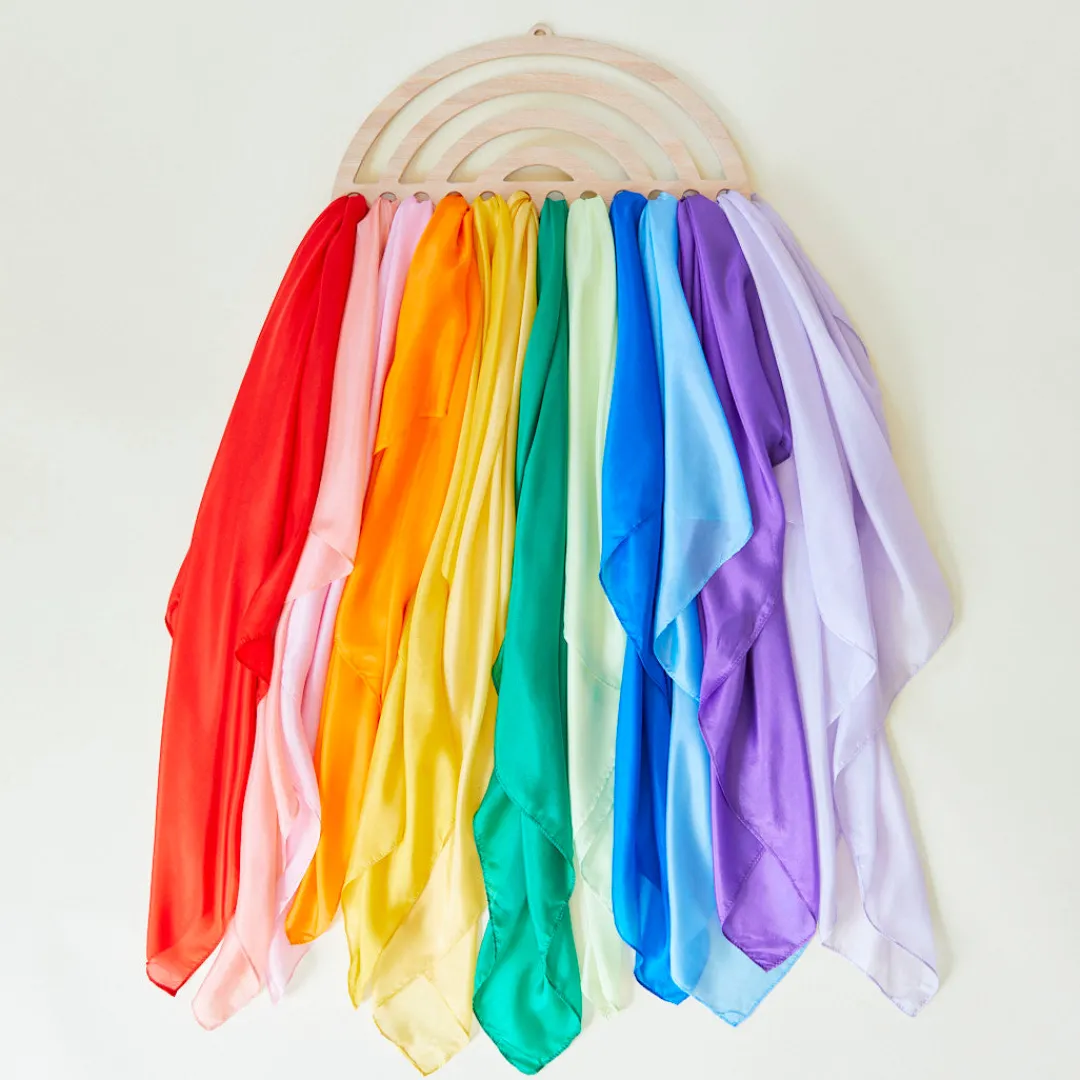 Sarah's Silks Large Rainbow Playsilk Display Clearance