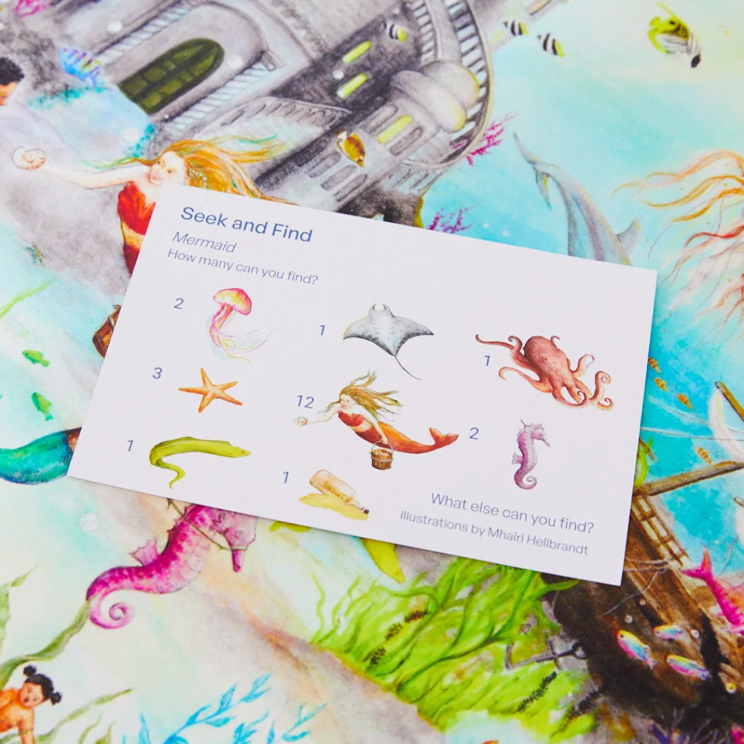 Sarah's Silks Mermaid Seek & Find Playsilk New