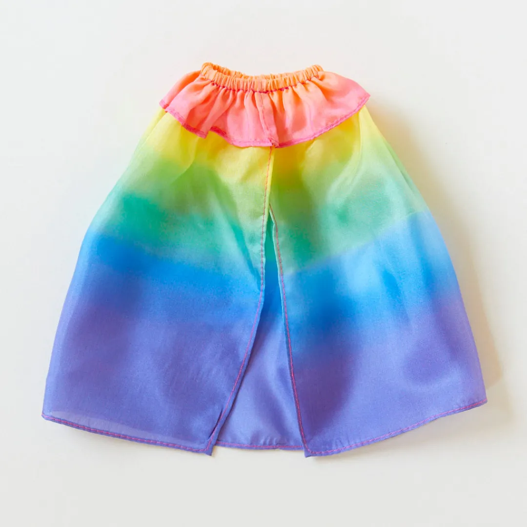 Sarah's Silks Rainbow Doll Cape New
