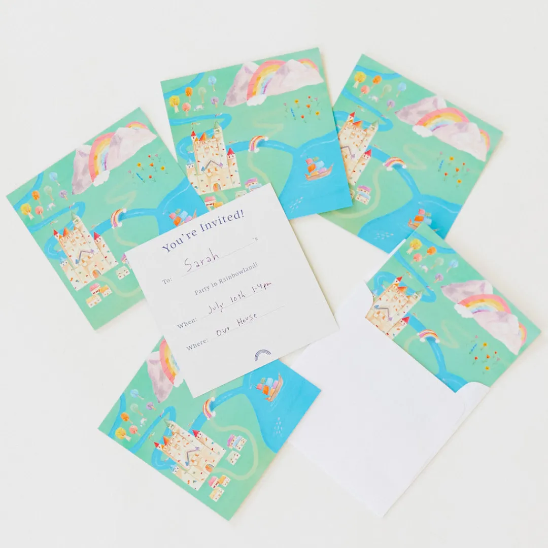 Sarah's Silks Rainbowland Party Invitations Best
